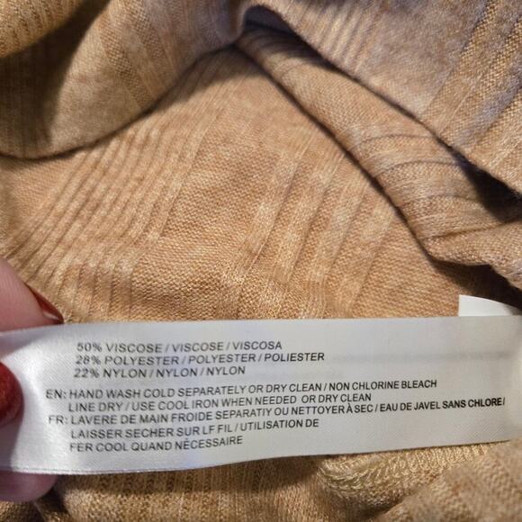 Band of the Free Womans size M Raquel Camel sweater Preppy light academia boho - Picture 6 of 7